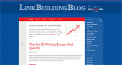 Desktop Screenshot of linkbuildingblog.com