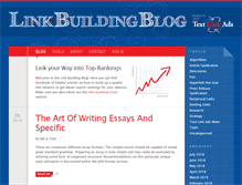 Tablet Screenshot of linkbuildingblog.com